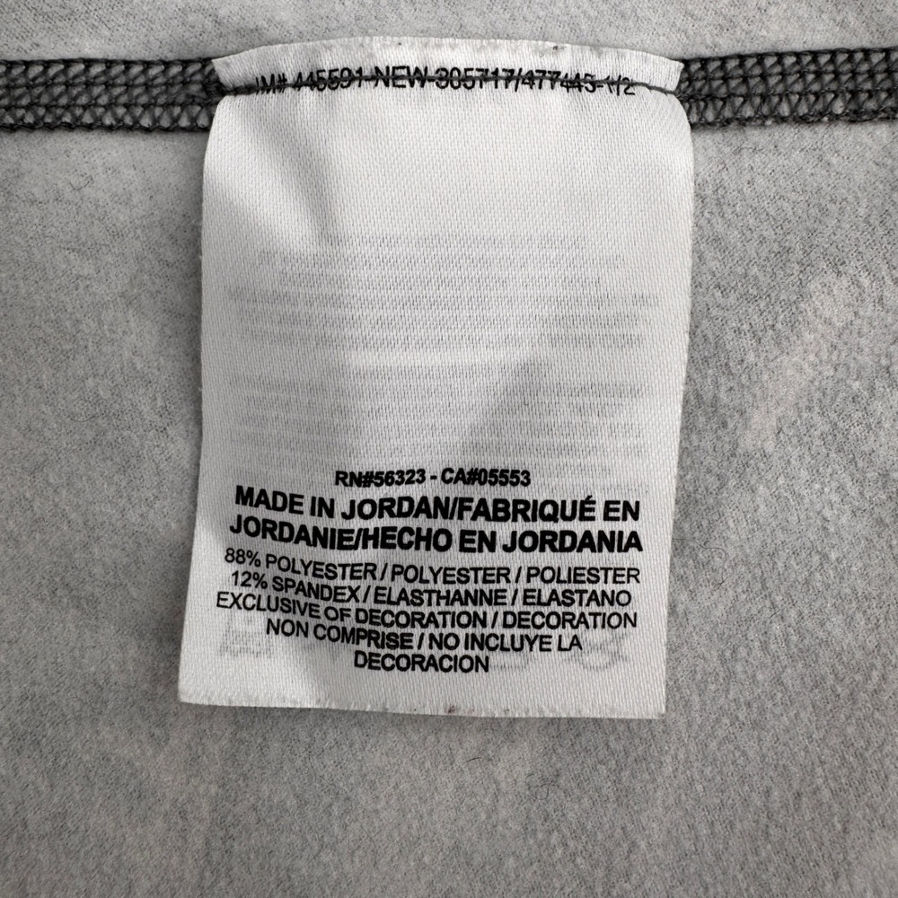 Nike Pro Dri-FIT Sweatshirt Womens Large Gray Geometric Pixel Print Quarter Zip - Picture 12 of 16